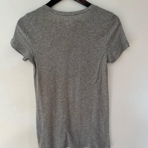 NWOT J Crew Heritage cotton tshirt with beading gray size small - Picture 4 of 4